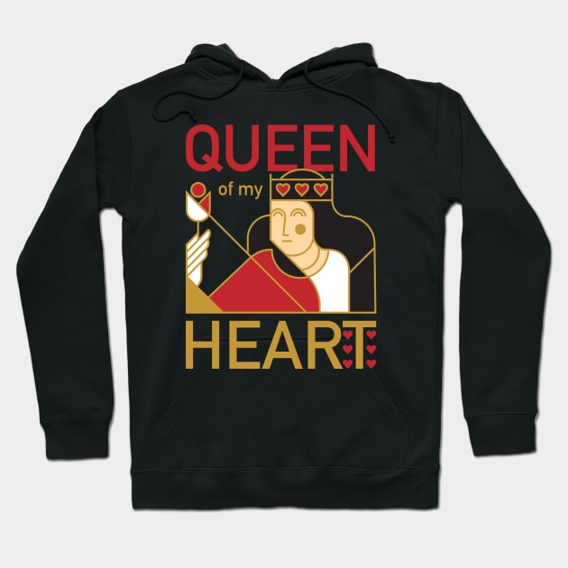 Queen Of My Heart Hoodie by dojranliev